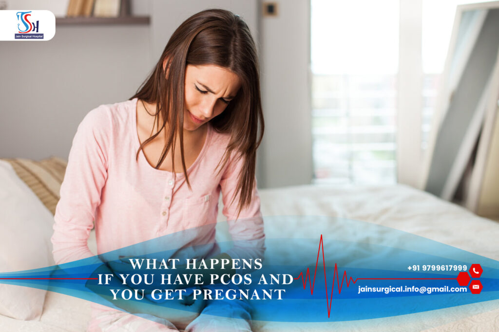 A pregnant woman holding a plate of food, indicating the question of what happens if you have food and become pregnant